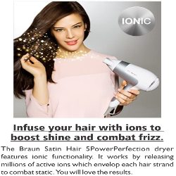 Sèche-cheveux Braun Satin Hair 3 PowerPerfection HD385 - Doté d'une  technologie ionique