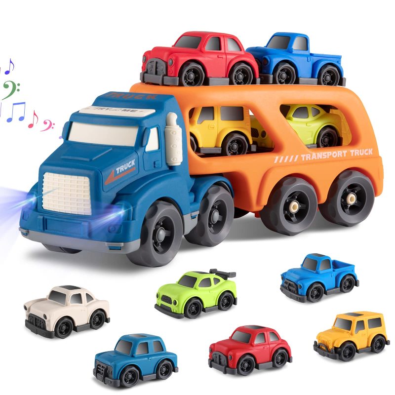 DRIVEN by Battat – Grand camion de recyclage jouet pour enfants – Véhicule  de ville – Camion jouet lumières et sons – Pièces mobiles – 3 ans + – Camion  de recyclage standard orange : : Jeux et Jouets