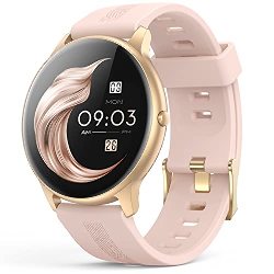 AGPTEK Montre Connectée Femme, Smartwatch Bluetooth 5.0 Tracker d'Activité avec Fréquence Cardiaque Podomètre Sommeil Contrôle d