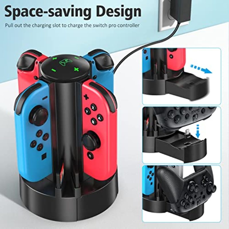 OIVO Chargeur Manette pour Nintendo Switch, Chargeur Joycon Switch