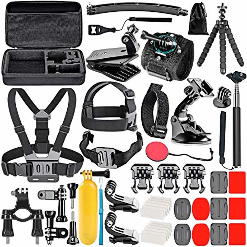 Neewer Kit d'accessoires pour caméra d'action 50 en 1 compatible avec GoPro  Hero10/9/8/7/6/5/4, GoPro Max, GoPro Fusion, Insta3